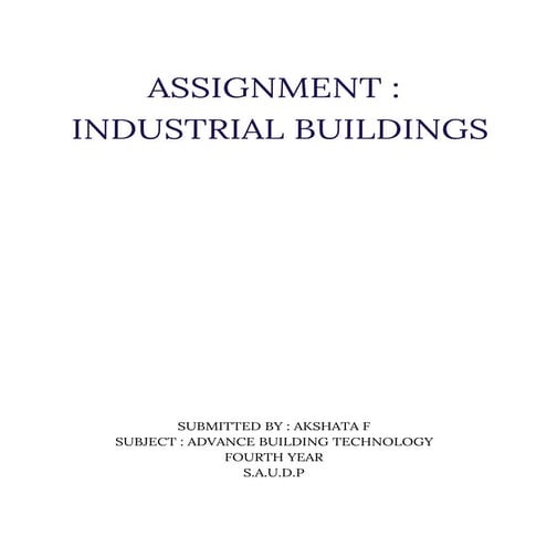 Industrial buildings