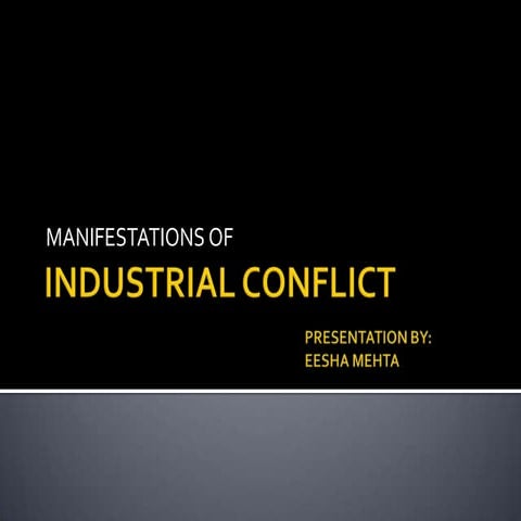 Industrial conflict