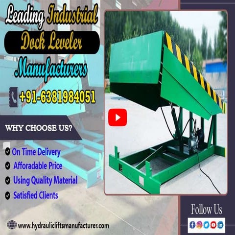 Hydraulic Dock Leveler, Warehouse Loading Dock Leveler, Industrial ...