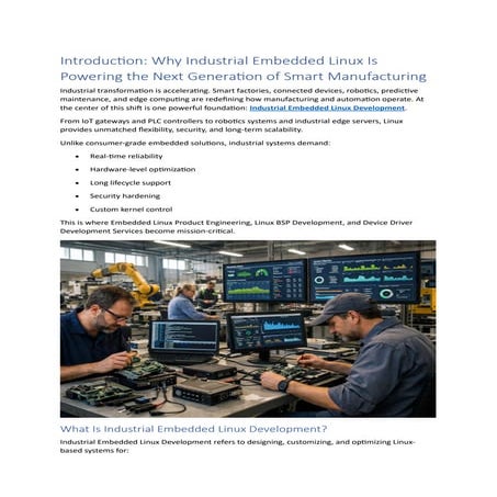 Industrial Embedded Linux Development for IoT_ Automation ...