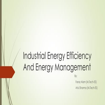 Industrial energy efficiency techniques and energy management (1)