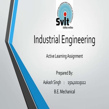 Industrial engineering