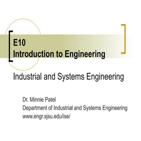 Industrial Engineering Design Presentation