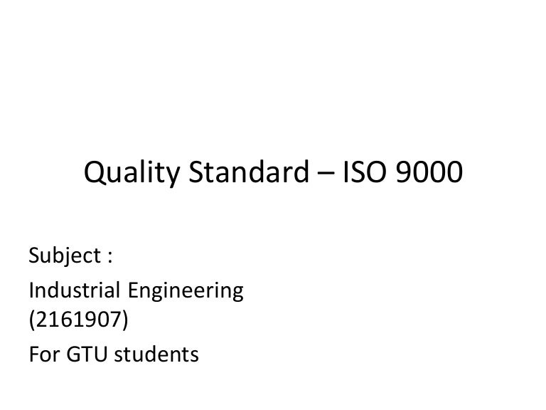Industrial engineering (gtu)