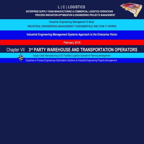 3rd PARTY WAREHOUSE AND TRANSPORTATION OPERATORS Industrial engineering manag...