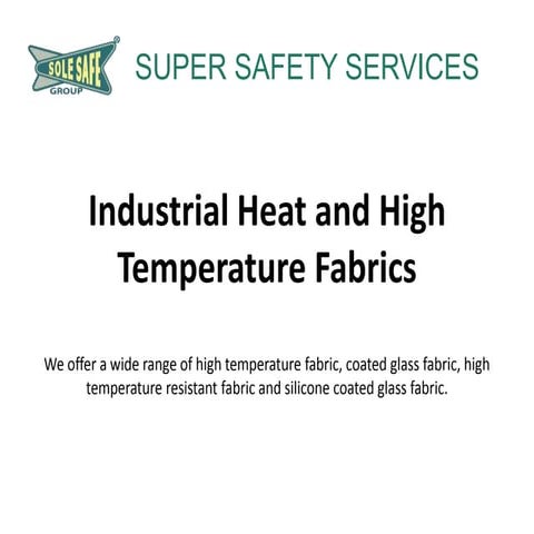Industrial Heat and High Temperature Fabrics