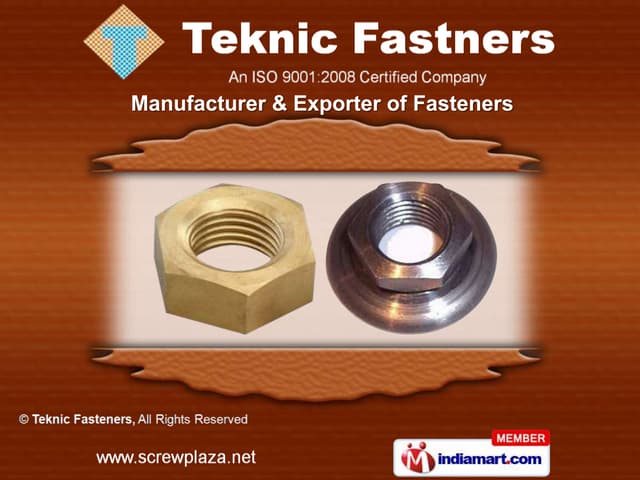 Industrial Fasteners by Teknic Fast...