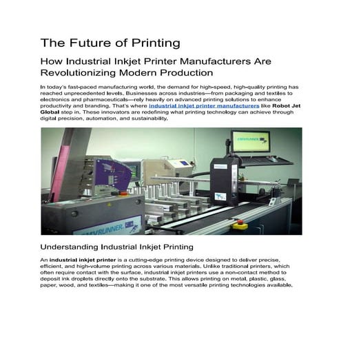 Industrial Digital | By Robot Jet Global | PDF