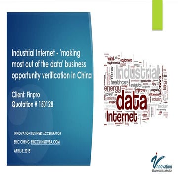 Industrial internet big data china market study