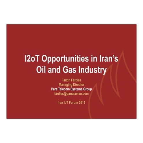 Industrial IoT in Iran Oil & Gas