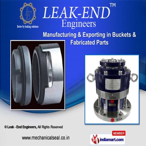 Industrial Mechanical Seal by Leak - End Engineers, Mumbai