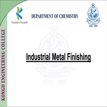 Industrial metal finishing.ppt