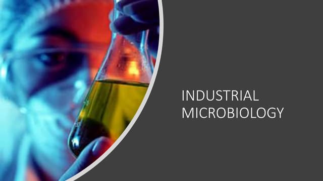 Industrial microbiology 