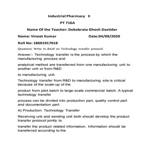 Industrial pharmacy   ii