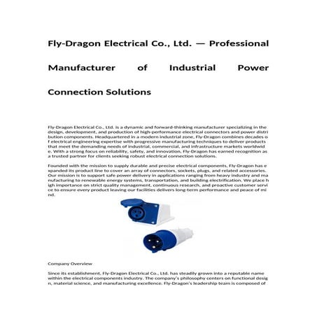 NANTE Industrial Plug Socket Connector: Safety and Maintenance Tips | PDF