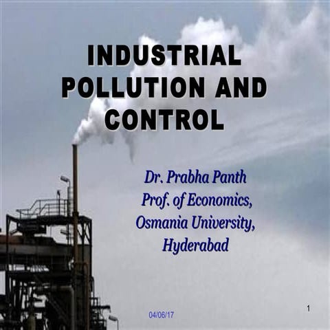 Industrial pollution and control