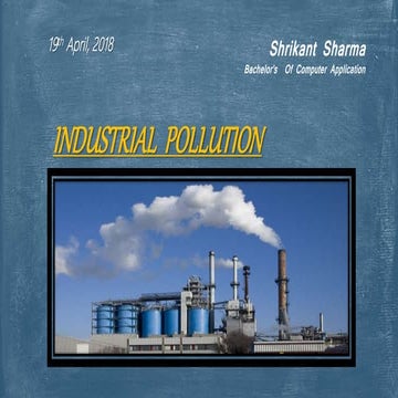 Industrial  pollution
