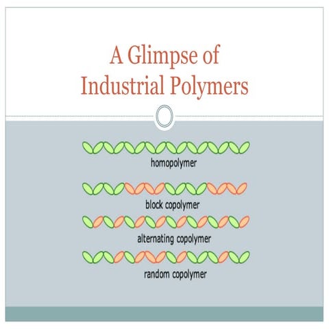 A Glimpse of Industrial polymers
