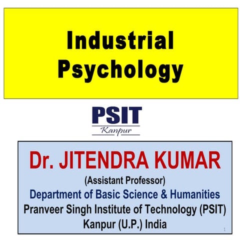 Industrial psychology