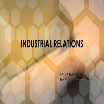 Industrial relations