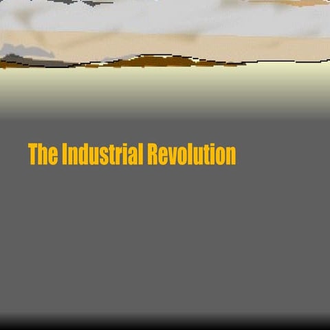 Industrial revolution