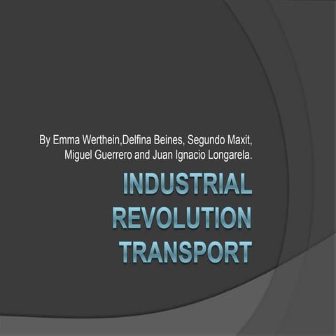 Transportation from the victorian era | PPTX