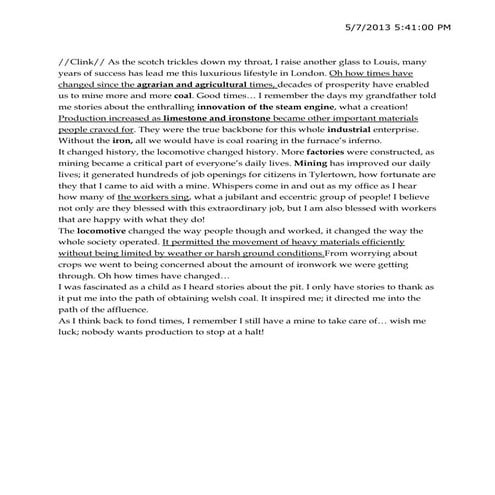 Industrial revolution  steam engine