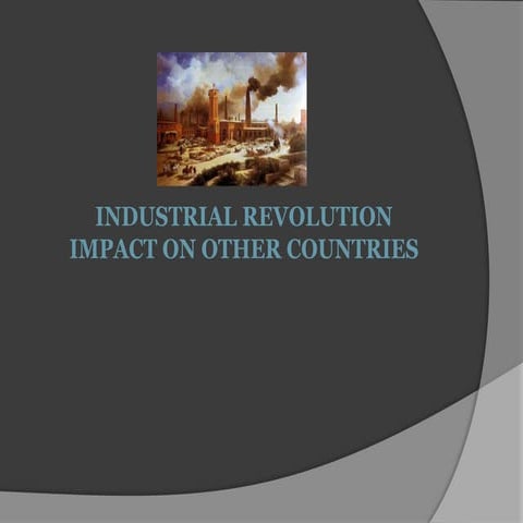 Industrial revolution impact in other countries