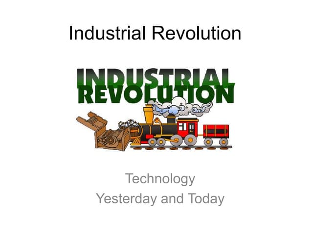 Industrial Revolution Power Point Yera