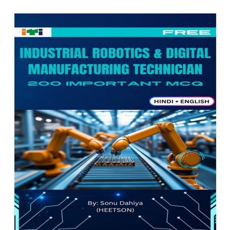 Industrial Robotics and Digital Manufacturing Technician Question Paper ITI M...