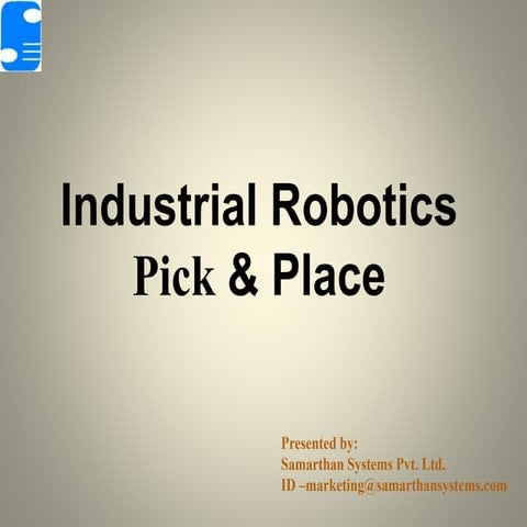 Industrial robotics pick & place