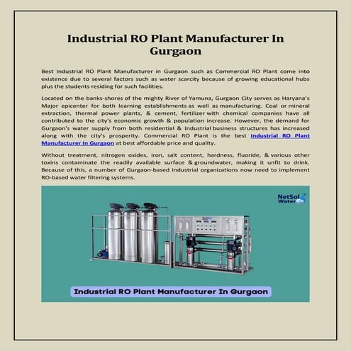 Ro plant-solutions | PDF