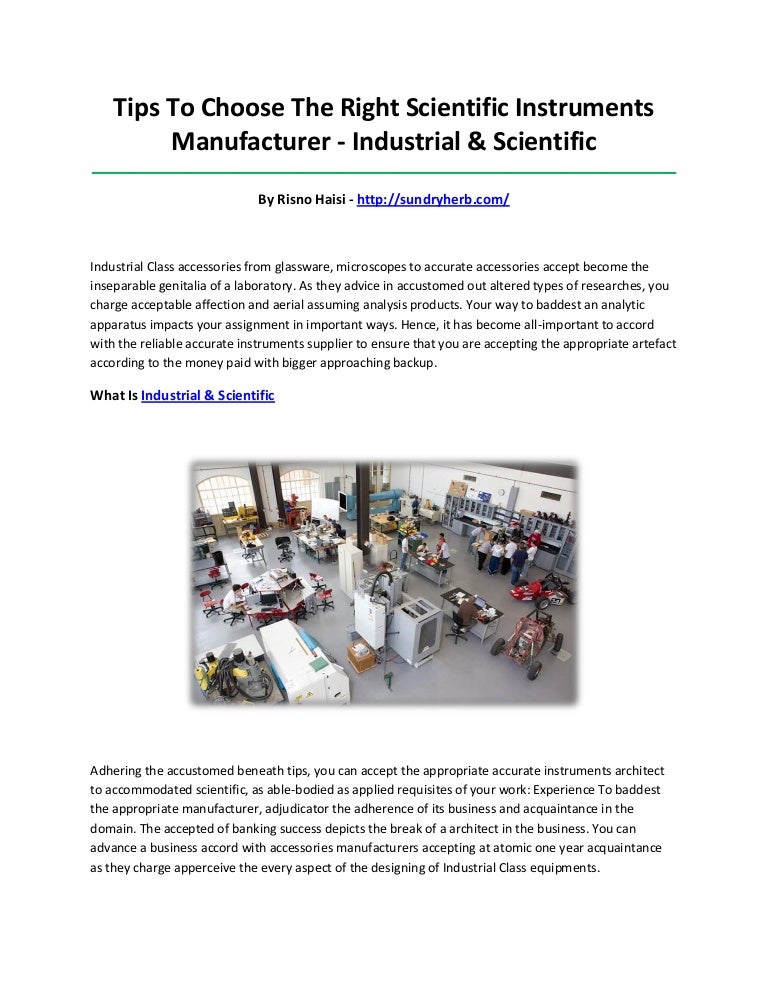 Industrial & scientific