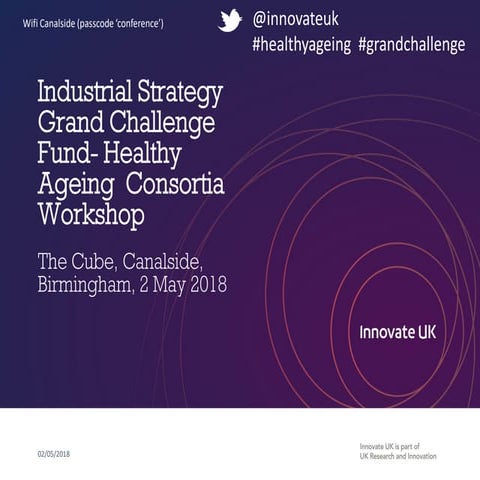 Industrial strategy challenge fund: healthy ageing 