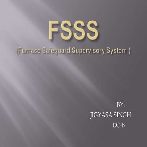 Furnace Guard Supervisory System (FSSS)
