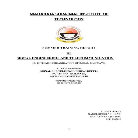 Industrial training by nakul