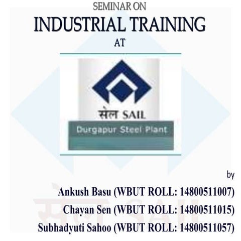 Industrial training at durgapur steel plant (instrumentation)