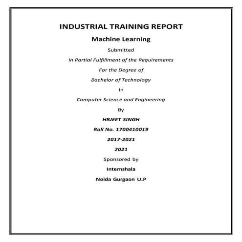 ITVV(Industrial training report)
