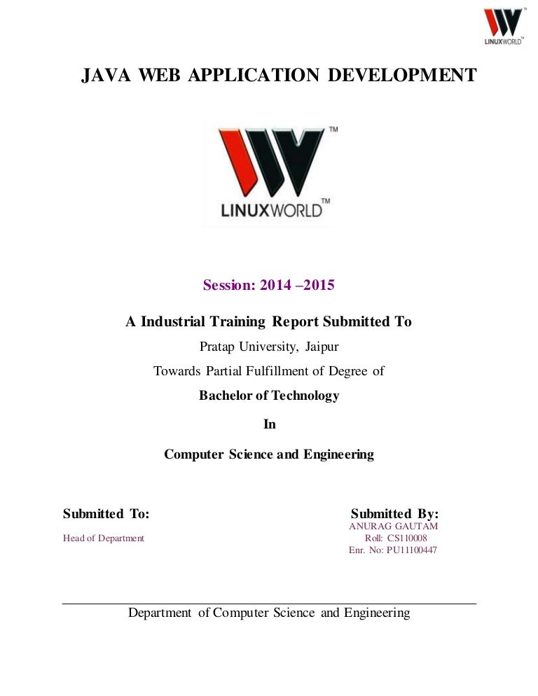 Industrial training report