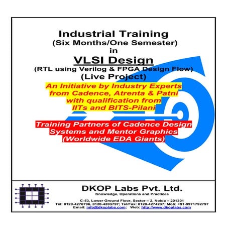 Industrial trainingvlsi design-2011