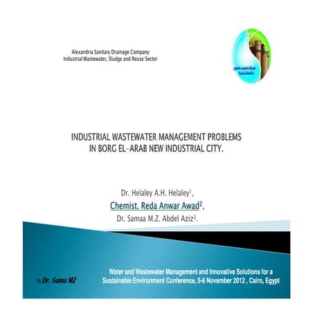 Industrial wastewater management problems in borg el arab new [compatibility ...