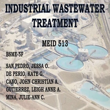 Industrial wastewater treatment