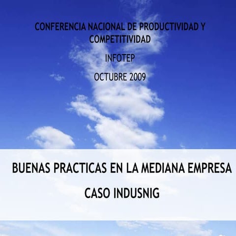 Buenas prácticas en la Mediana Empresa - Caso: Industrias Nigua
