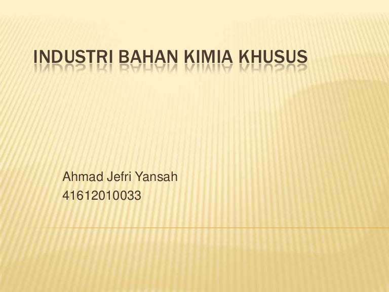 bahan kimia industri