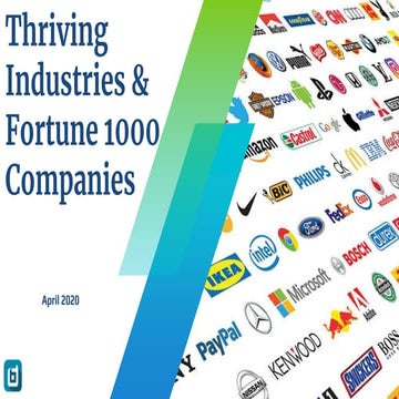 Industries and Fortune 1000 companies thriving during the global pandemic