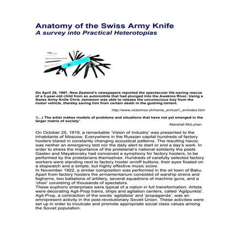 Catalogue Essay: Industries Of Vision: A Survey Into Practical Heterotopias -...