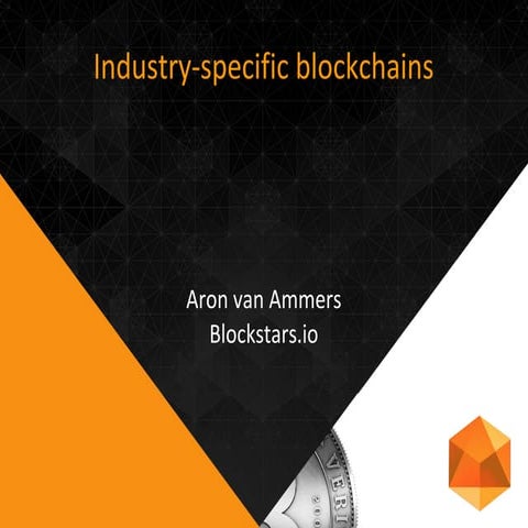 Industry-specific blockchains