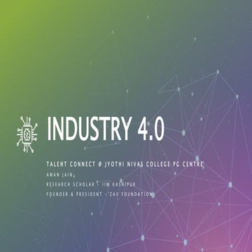 Industry 4.0 @ Jyothi Nivas