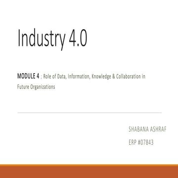 Industry 4.0 module 4