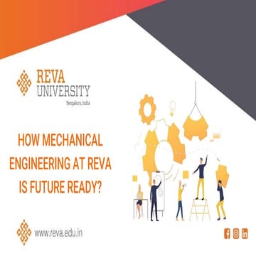 Industry 4.0 at REVA - How Mechanical Engineering at REVA is future ready?
